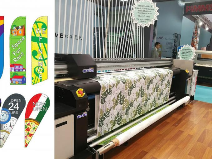 Printer Tekstil Sublimasi Pewarna Multicolor Berkecepatan Tinggi Dengan Pemanas 0